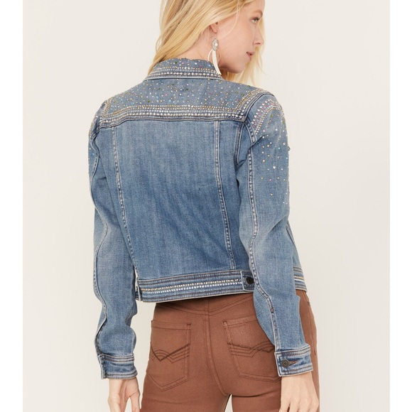 IDYLLWIND WOMEN'S SHILOH DRIVE EMBELLISHED DENIM JACKET - Picture 5 of 12